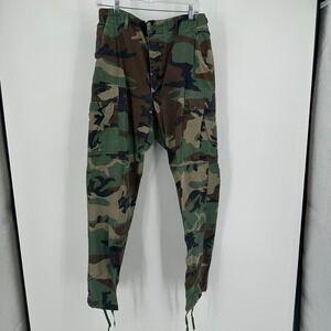 Propper Woodland Camo Cargo Pants Mens Medium Long Ripstop Tactical BDU Gorpcore